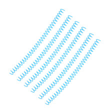 20 Stück Großkapazitäts-Spiral-Coils 13 mm Blau