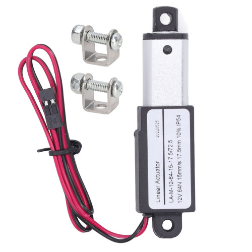 LA M 12V Mikroaktuator, 64 N, 17,5 mm Hub Al/ABS 1