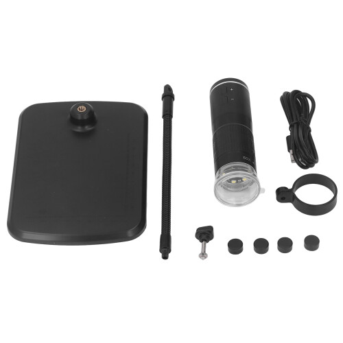 Microscopio inalámbrico 50-1000x, 2 MP, 800 mAh, negro 1