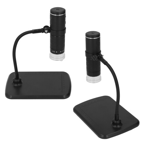 Microscopio inalámbrico 50-1000x, 2 MP, 800 mAh, negro