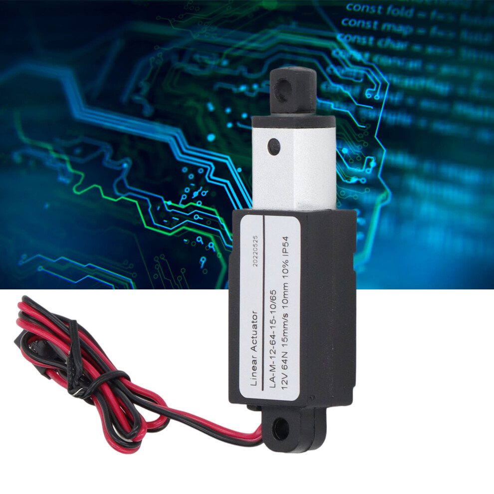 Electric Micro Linear Actuator Aluminum Abs Direct Current Supply Mini Motion Actuator For Agricultural Machinery 12V 10Mm 0.4In 8171321259476