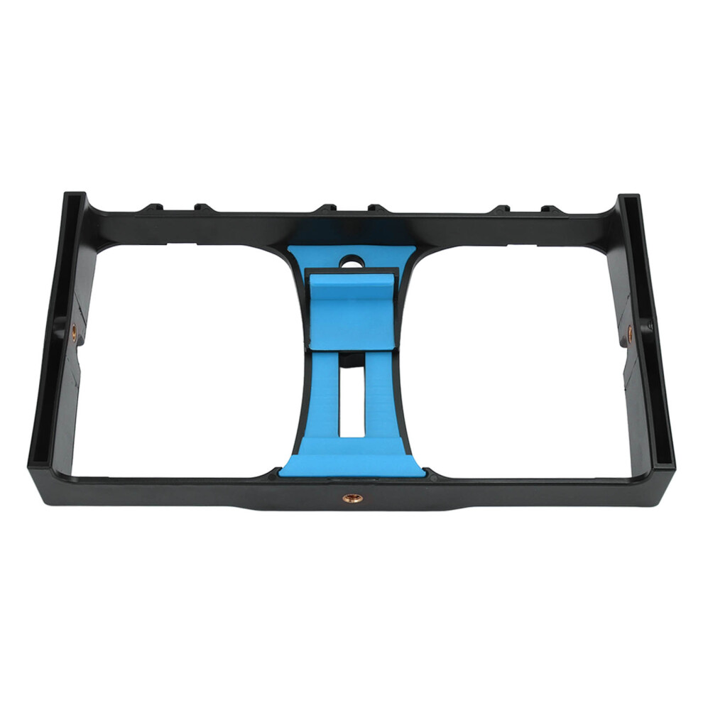 Phone Video Camera Cage Abs Portable Handheld Smartphone Video Stabilizer Rig For Livestreaming Vlog Blue 5011321260863