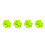 4Pcs Archery Bow String Stabilizer Rubber Recurve Compound Bow Bowstring Silencer Shock Dampener Green 1