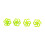 4Pcs Archery Bow String Stabilizer Rubber Recurve Compound Bow Bowstring Silencer Shock Dampener Green 11