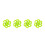 4Pcs Archery Bow String Stabilizer Rubber Recurve Compound Bow Bowstring Silencer Shock Dampener Green 16