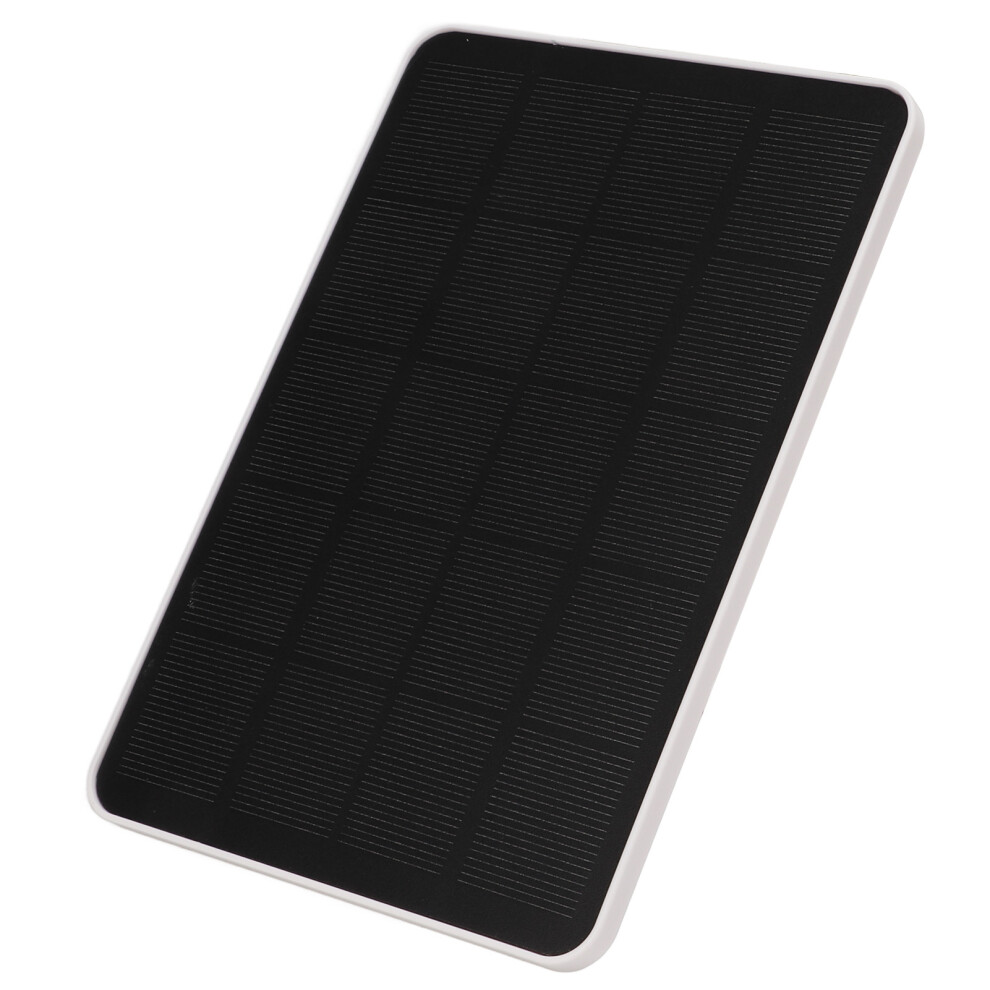 Solar Charging Panel Monocrystalline Silicon 4W 5V With Charging Cable For Outdoor Surveillance Camera White 8151321261068