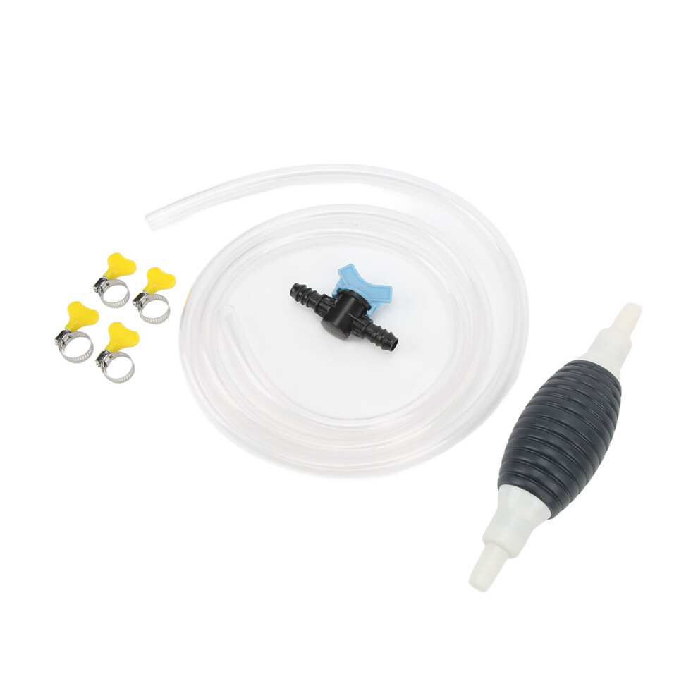 Liquid Fuel Transfer Siphon Pump with 2m Hose Manual Suction Universal for Diesel Gasoline Water Liquids