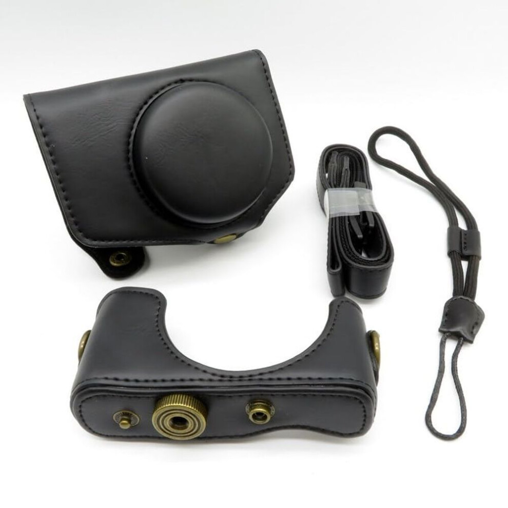 Synthetic Leather Digital Camera Case Compatible With Canon Powershot Sx740 Hs Sx730 Hs Sx720 Hs Canon Powershot Sx740hs Sx730hs Sx720hs Storage