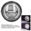 Faro LED redondo de 6.5 pulgadas 14.35W12V transparente 12