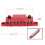 4-Stud PDB-Abdeckung 12-48V 250A 6.7x1.3x1.73in Rot 8