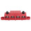 4-Stud PDB-Abdeckung 12-48V 250A 6.7x1.3x1.73in Rot 5
