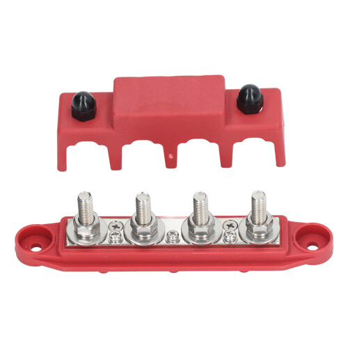 4-Stud PDB-Abdeckung 12-48V 250A 6.7x1.3x1.73in Rot