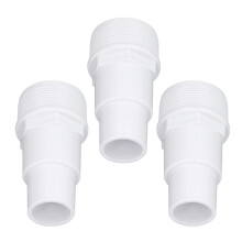 Adaptador de manguera 3 piezas G1‑1/2 rosca externa para bomba y filtro de piscina