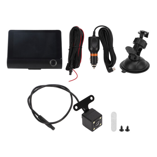 DVR para coche HDR con GPS, 3 lentes, 32G, 170 frontal 1