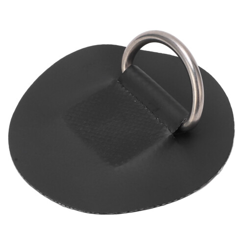 Einlagiges D-Ring-Patch - 15 g/0,5 oz, 6,5 cm, Schwarz 1