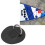 Einlagiges D-Ring-Patch - 15 g/0,5 oz, 6,5 cm, Schwarz 15