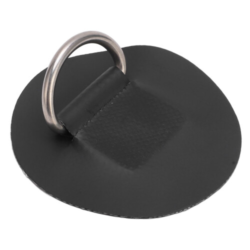 Einlagiges D-Ring-Patch - 15 g/0,5 oz, 6,5 cm, Schwarz 2