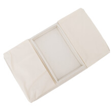 Bandeja plegable para sofá con bolsillo de almacenamiento tela Oxford 600D soporte para el brazo beige