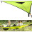 Hamaca triangular para varias personas 280x280x280 cm verde 4