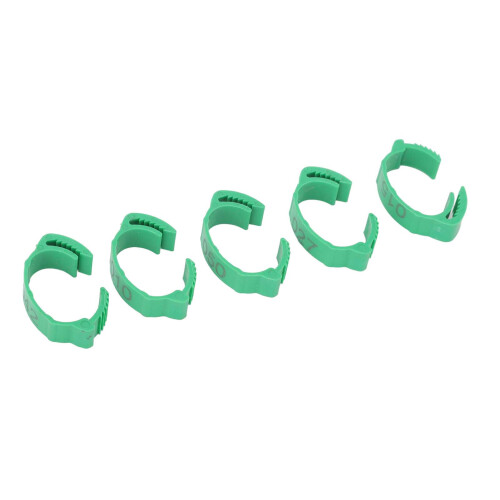 50 Stück 1-50 grüne Plastik-Vogelbeinringe Set klein 2