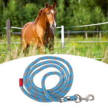 Correa para caballo de cuerda de nylon 2 m/6,6 ft 1,5 cm Azul Gris