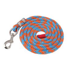 Nylon Horse Lead Rope Friction Free Tug Resistant Horse Rope with Thickened Large Hook for Horse Livestock Pet 11.5ft Blue Orange