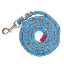Horse Rope Thickened Wearable Soft Touch Nylon Pet Leash with Alloy Hook for Livestock Dogs 9.8ft Blue Grey