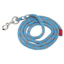 Nylon Horse Rope Multipurpose Thickened Livestock Lead Rope with Alloy Hook for Horse Livestock Pet 8.2ft Blue Grey