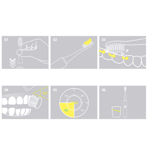 Cepillo de dientes eléctrico ultrasónico, azul, recargable 1
