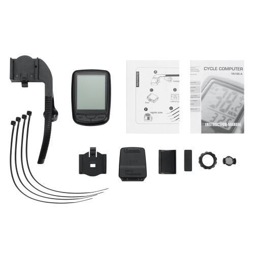Fahrradcomputer 2,7-Zoll, CR2032 240 mAh, Schwarz/Rot 2
