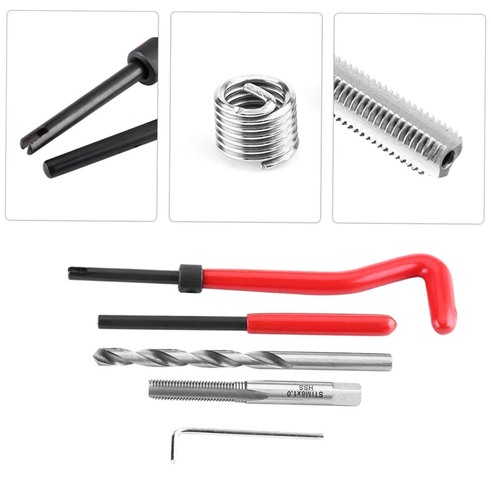 30Pcs Metric Thread Repair Insert Kit M5 M6 M8 M10 M12 M14 Helicoil Car Pro Coil Tool M8 * 1.25 4621321273865