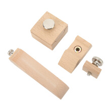 Juego de 3 bloques de lijado de madera de haya, cuadrados y bisel