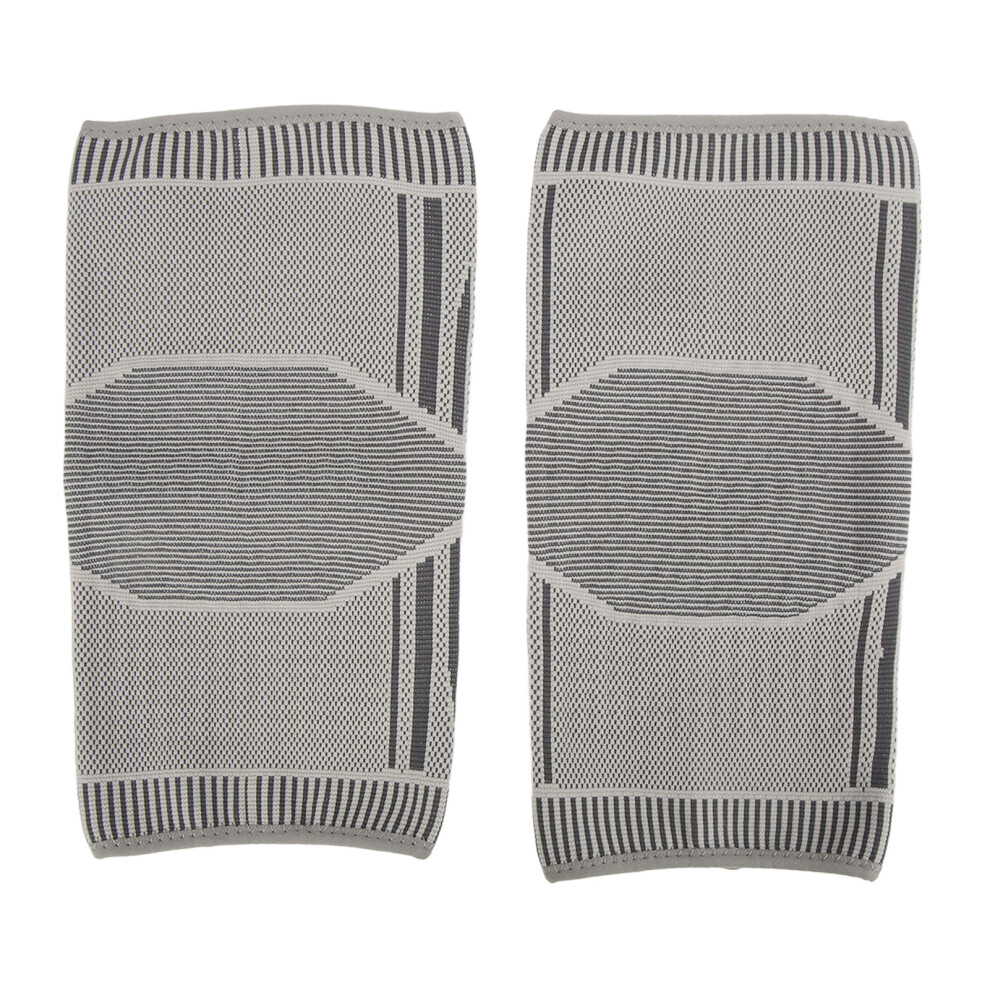 1 Pair Knee Support Brace Graphene Double Side Wormwood Natural Heating Cold Protection Knee Support Sleeve M