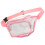Riñonera de PVC transparente rosa - resistente al agua 16