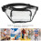 Riñonera transparente de PVC con cremallera negra 9