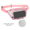 Riñonera de PVC transparente rosa - resistente al agua 11