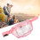 Riñonera de PVC transparente rosa - resistente al agua 14