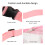 Riñonera de PVC transparente rosa - resistente al agua 7