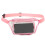 Riñonera de PVC transparente rosa - resistente al agua 3
