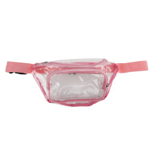 Riñonera de PVC transparente rosa - resistente al agua