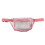Riñonera de PVC transparente rosa - resistente al agua 1
