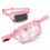 Riñonera de PVC transparente rosa - resistente al agua 13