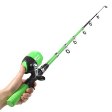 Portable Telescopic Fishing Rod and Reel Combo for Kids Children Fishing Starter Kit Spincast Fishing Reel Fishing Pole Fishing Lures Jig H