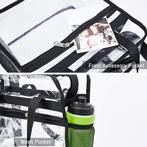 Transparente Messenger-Tasche große Kapazität durchsichtiger PVC 2