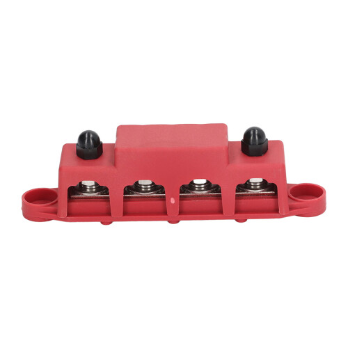 4-Post-Verteilerblock M8-Gewindestifte 250 A Rot 2