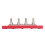 4-Post-Verteilerblock M8-Gewindestifte 250 A Rot 9