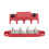 4-Post-Verteilerblock M8-Gewindestifte 250 A Rot 16