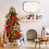 Stoffblumen 22 cm Weihnachtsbaum 6 Farben 6