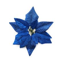 Stoffblumen 22 cm Weihnachtsbaum 6 Farben
