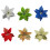 Stoffblumen 22 cm Weihnachtsbaum 6 Farben 8